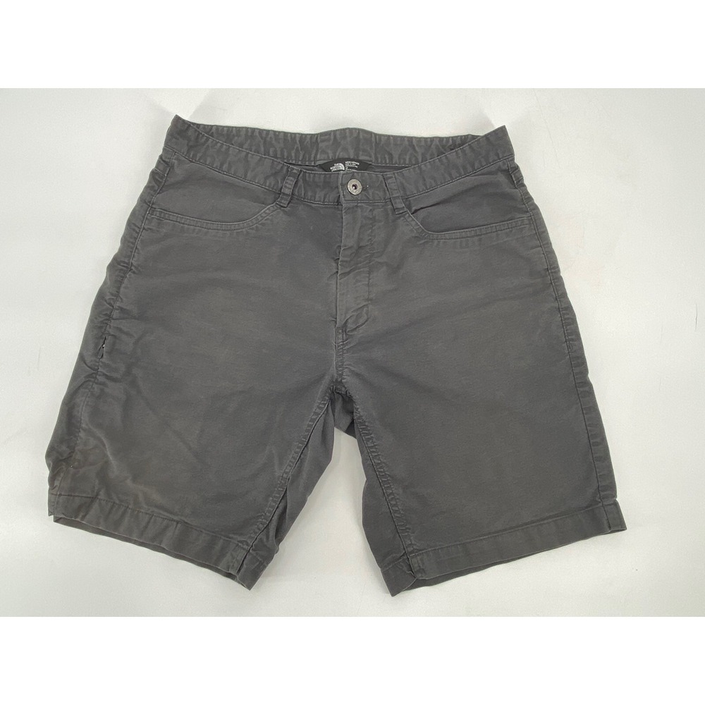 The North Face Shorts Mens 34 Gray Cargo Workwear Casual‎ Flat Front